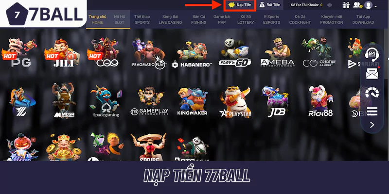 Nạp tiền 77Ball